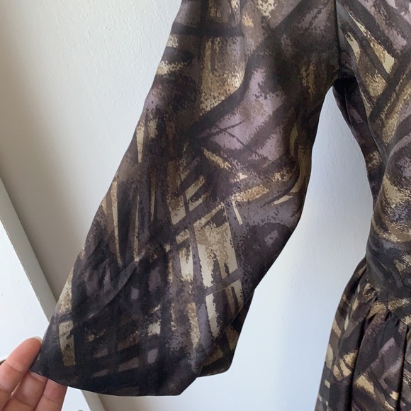 TOAST Printed Silk Bubble Dress 6 - Picture 3 of 11